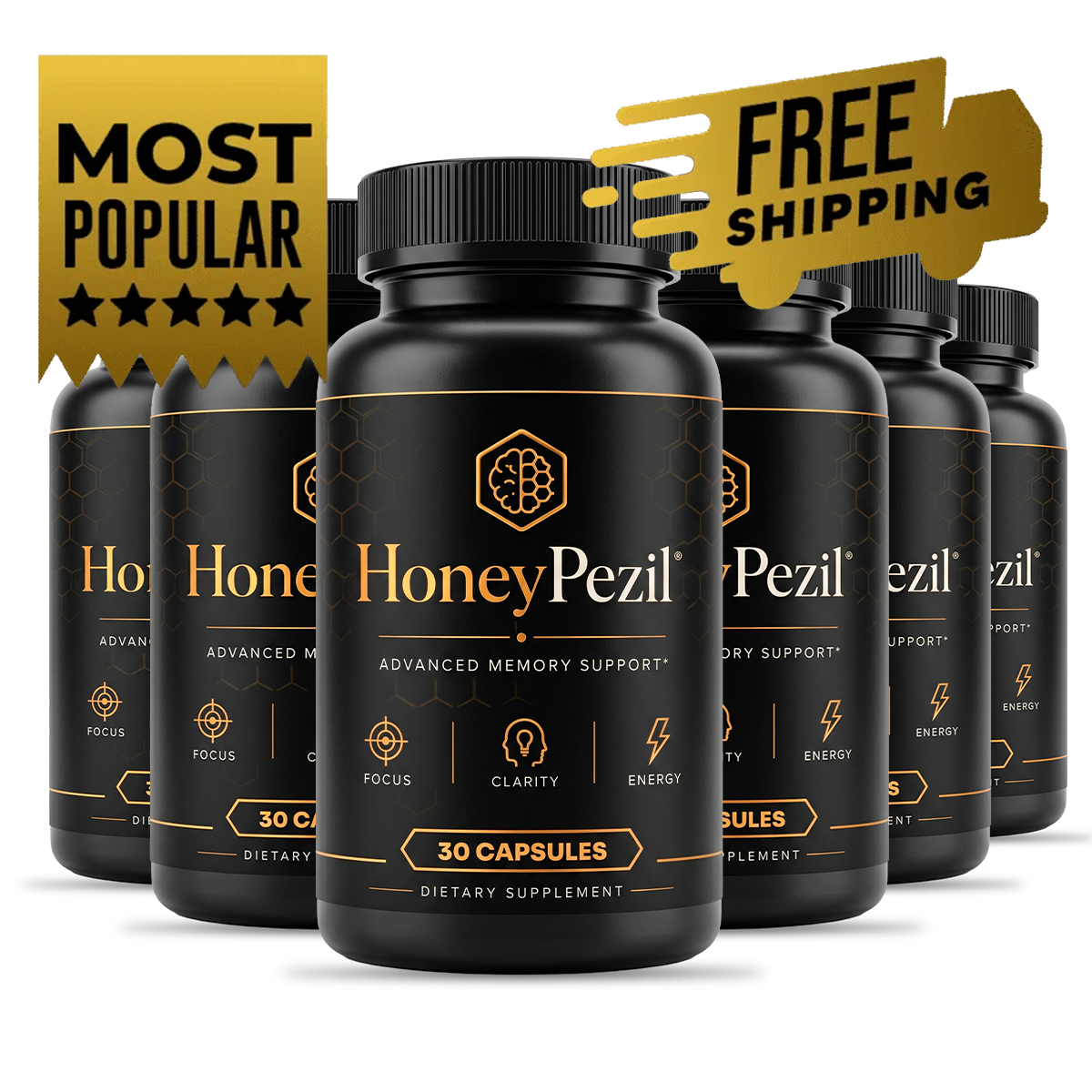 6 HoneyPezil bottles